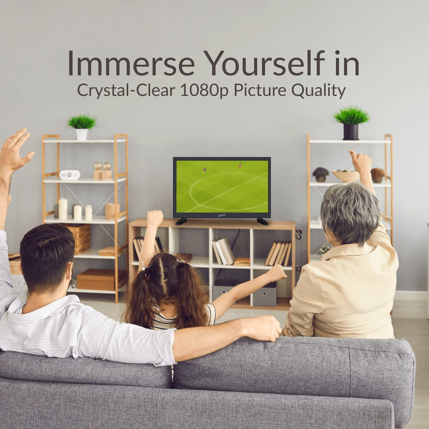 Supersonic 19" VIDAA ACDC Compatible LED Smart TV with Built-In Wifi