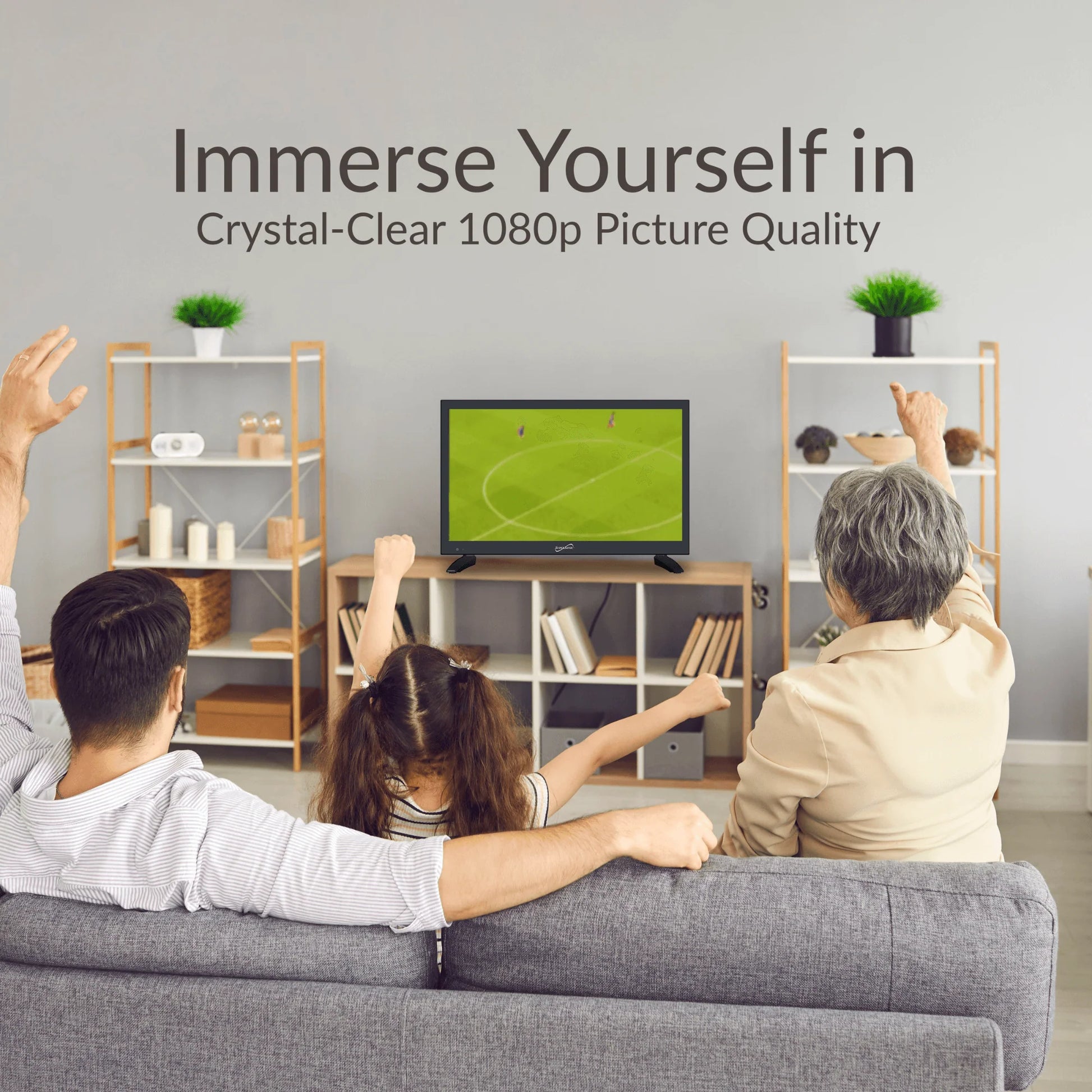 Supersonic 19" VIDAA ACDC Compatible LED Smart TV with Built-In Wifi