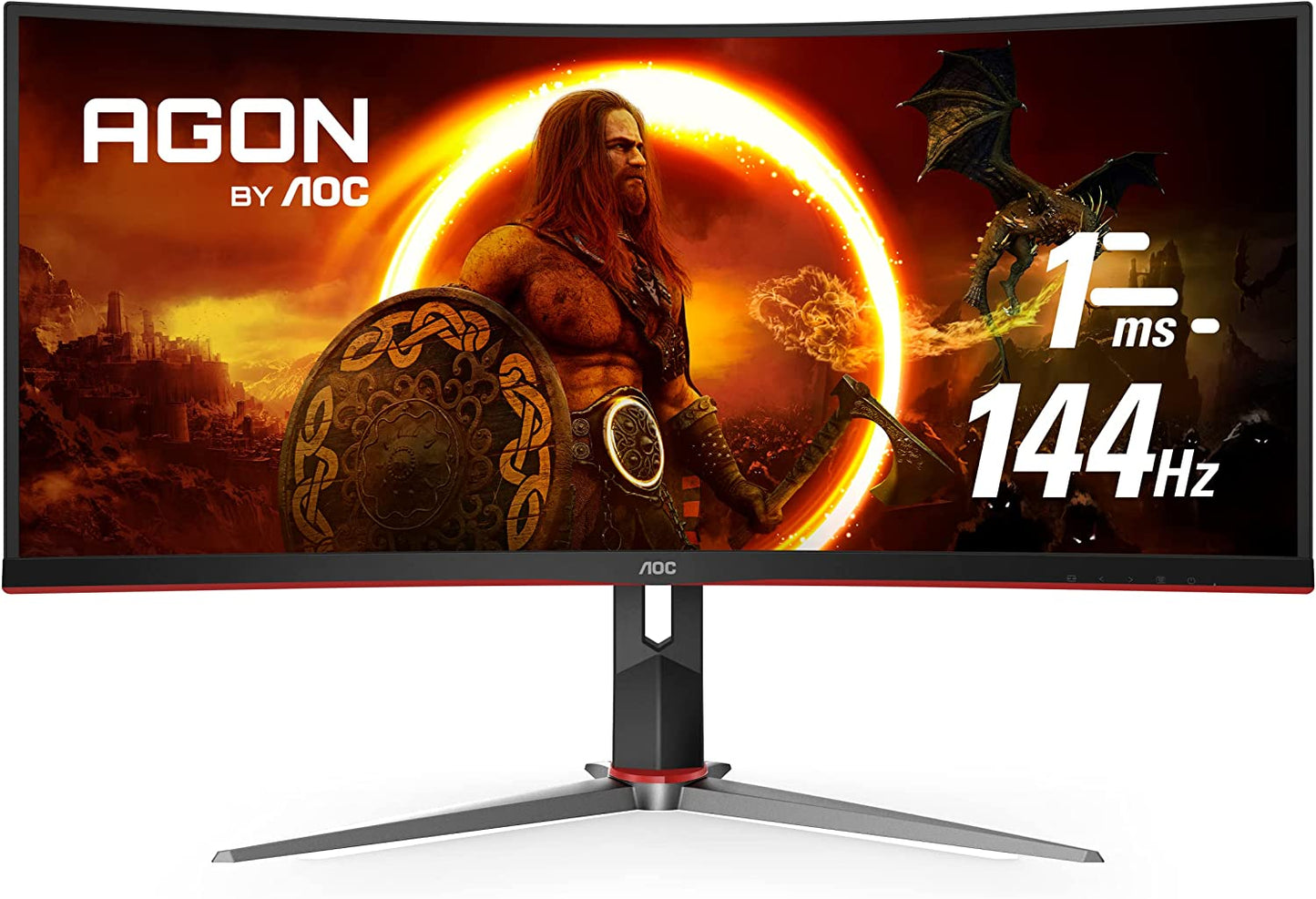  AOC CU34G2X 34” Ultra‑Wide Curved Gaming Monitor – QHD 144Hz