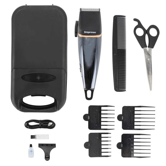 Impress 12-Piece USB-C Rechargeable Hair Clipper Kit