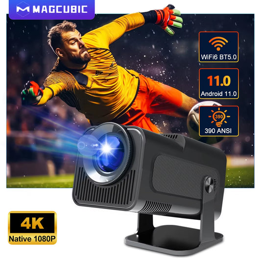 FutureBeam™ Portable Cinema Projector | 4K Smart Mini Projector with Android 11
